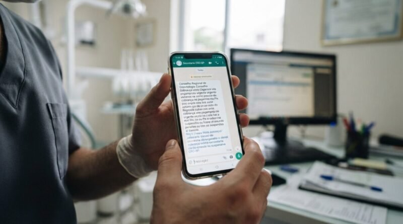 Falsas cobranças em nome de Conselhos de Odontologia circulam pelo WhatsApp