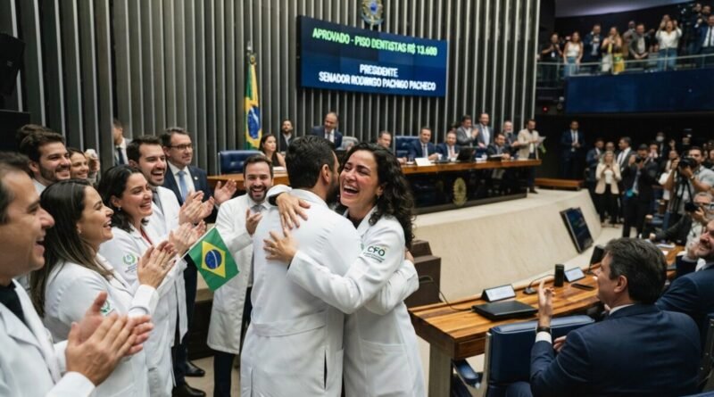 Senado aprova piso salarial de R$ 13,6 mil para dentistas
